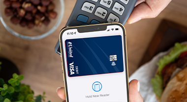 Adding 1st United card to mobile wallet