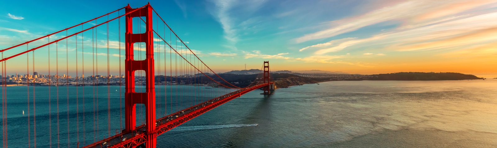 Scenic view of Golden Gate bridge