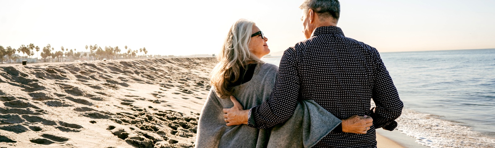 couple walking on beach